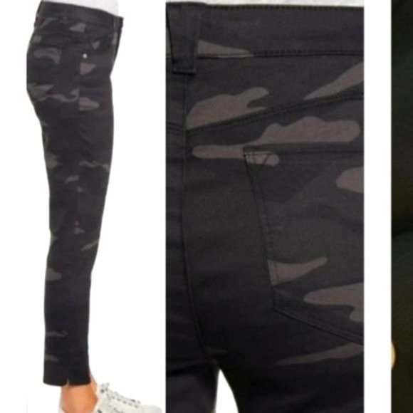 WIT & WISDOM Ab-Solution Camo High Waist Ankle Skinny Pants in Black - 6P - Picture 2 of 3